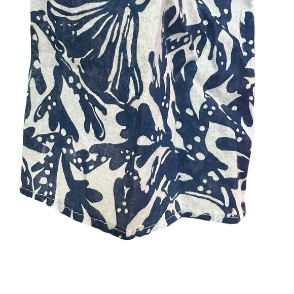 Lilly Pulitzer Ocean Cove Tunic Top Size M Oyster Bay Blue Krillin It - Picture 13 of 16